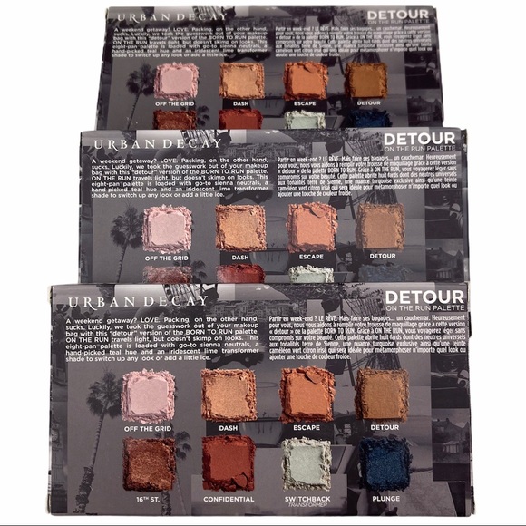 URBAN DECAY Eyeshadow Palette On The Run Detour NIB - Picture 6 of 7
